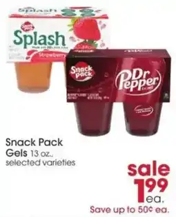 Giant Eagle Snack Pack Gels offer