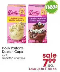 Giant Eagle Dolly Parton's Dessert Cups offer