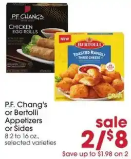 Giant Eagle P.F. Chang's or Bertolli Appetizers or Sides offer