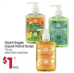 Giant Eagle Giant Eagle liquid hand soap offer