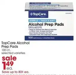 Giant Eagle TopCare Alcohol Prep Pads offer