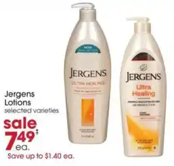 Giant Eagle Jergens lotions offer