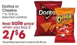 Giant Eagle Doritos or Cheetos offer