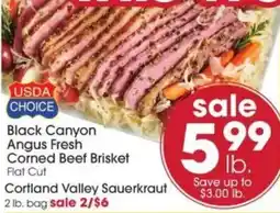 Giant Eagle Black Canyon Angus Fresh Corned Beef Brisket Flat Cut offer
