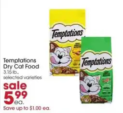 Giant Eagle Temptations Dry Cat Food offer