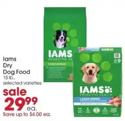 Giant Eagle Iams dry dog food offer