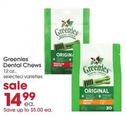 Giant Eagle Greenies Dental Chews offer