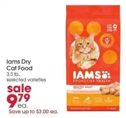 Giant Eagle Iams Dry Cat Food offer
