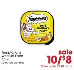 Giant Eagle Temptations Wet Cat Food offer