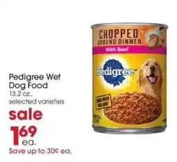 Giant Eagle Pedigree wet dog food offer