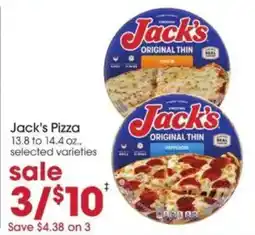 Giant Eagle Jack's pizza offer