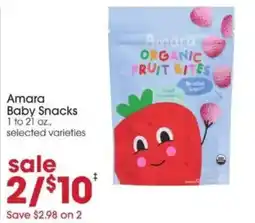 Giant Eagle Amara baby snacks offer