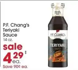 Giant Eagle P.F. Chang's Teriyaki Sauce offer