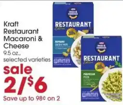 Giant Eagle Kraft Restaurant Macaroni & Cheese offer