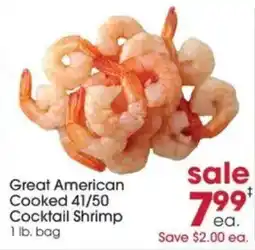 Giant Eagle Great American Cooked Cocktail Shrimp offer
