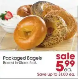 Giant Eagle Packaged Bagels offer