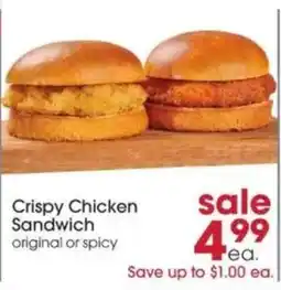 Giant Eagle Crispy Chicken Sandwich offer