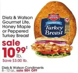 Giant Eagle Dietz & Watson turkey breast offer