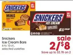 Giant Eagle Snickers Ice Cream Bars offer