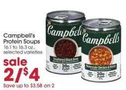 Giant Eagle Campbell's Protein Soups offer