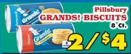 Foodland Pillsbury grands! biscuits offer