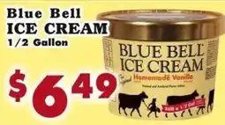 Foodland Blue Bell ice cream offer