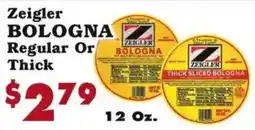 Foodland Zeigler bologna offer