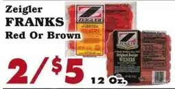 Foodland Zeigler franks offer