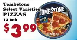 Foodland Tombstone select varieties pizzas offer