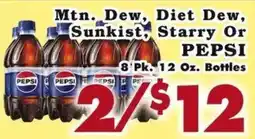 Foodland Mtn. Dew, Diet Dew, Sunkist, Starry Or Pepsi offer