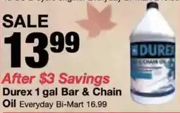 Bi-Mart Durex Bar & Chain Oil offer