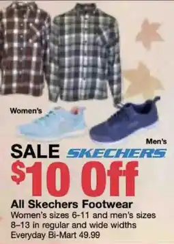Bi-Mart Skechers footwear offer