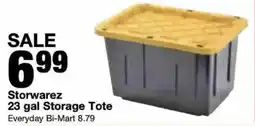 Bi-Mart Storwarez 23 gal Storage Tote offer