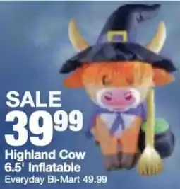 Bi-Mart Highland Cow Inflatable offer