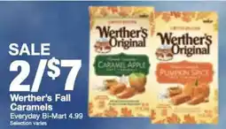 Bi-Mart Werther's fall caramels offer
