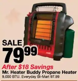 Bi-Mart Mr. Heater Buddy Propane Heater offer