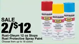 Bi-Mart Rust-Oleum rust protective spray paint offer