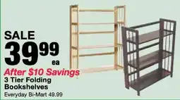 Bi-Mart Everyday Bi-Mart 3 Tier Folding Bookshelves offer
