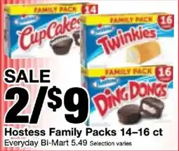 Bi-Mart Hostess Family Packs offer