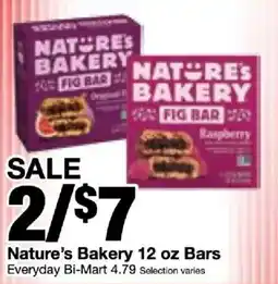 Bi-Mart Nature's Bakery Fig Bars offer