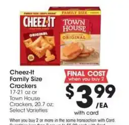 Kroger Cheez-It Town House Crackers offer