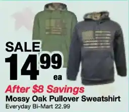 Bi-Mart Mossy Oak Pullover Sweatshirt offer