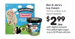 Kroger Ben & Jerry's Ice Cream offer