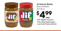 Kroger Jif Peanut Butter offer