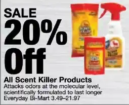 Bi-Mart Scent Killer Products offer