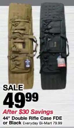 Bi-Mart 44" Double Rifle Case Fde or Black offer