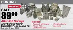 Bi-Mart Army Surplus Veteran Special 20-Piece Combo Kit offer