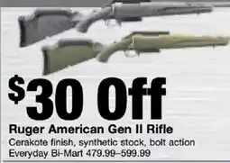Bi-Mart Ruger American Gen II Rifle offer