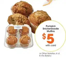 Kroger Pumpkin Snickerdoodle Muffins offer
