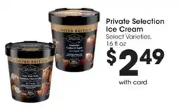 Kroger Private Selection Ice Cream offer